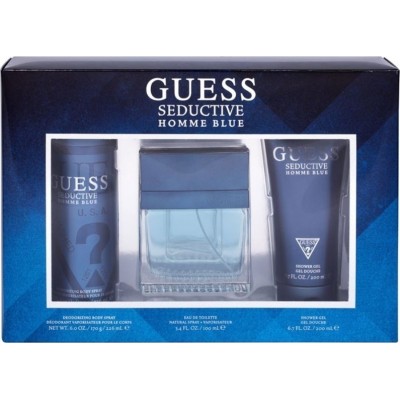 GUESS Seductive Homme Blue SET: EDT 100ml + deo spray 226ml + shower gel 200ml